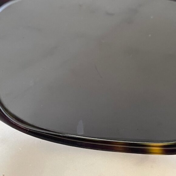 RALPH LAUREN Tortoiseshell Sunglasses Ivory Ribbon Mongram Temple 7585/S - Picture 14 of 16